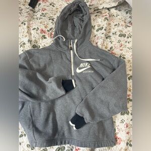 Nike sportswear cropped quarter zip hoodie